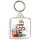 Keep Calm and be Artistic - Square Keyring