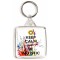 Keep Calm and be Artistic - Square Keyring