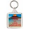 Keep Calm and Love Lanzarote - Square Keyring
