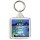 Keep Calm and Love Brazil - Square Keyring