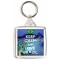 Keep Calm and Love Brazil - Square Keyring