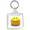A smile is the prettiest thing you can wear - Square Keyring
