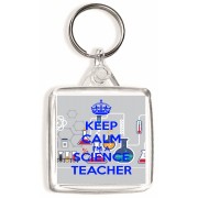 Keep Calm I'm a Science Teacher - Square Keyring