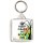 Keep Calm and Rock On - Square Keyring