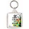 Keep Calm and Rock On - Square Keyring