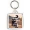 Keep Calm and Love Cats - Square Keyring