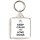 Keep Calm and Love Dogs - Square Keyring