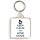 Keep Calm and Love Dogs - Square Keyring