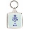 Keep Calm It's a Boy - Square Keyring