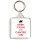 Keep Calm and Canter On - Square Keyring