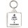 Keep Calm I'm a Cleaner - Square Keyring