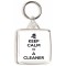 Keep Calm I'm a Cleaner - Square Keyring