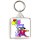 Keep Calm and Love a Clown - Square Keyring