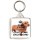 Keep Calm and Love Your Dachshund - Square Keyring