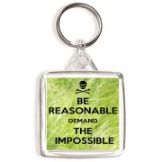 Be Reasonable Demand the Impossible - Square Keyring