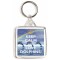 Keep Calm and Love Dolphins! - Square Keyring