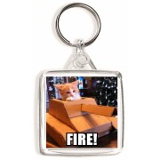 Fire! - Square Keyring
