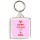Keep Calm It's a Girl - Square Keyring