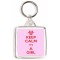 Keep Calm It's a Girl - Square Keyring