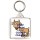 Keep Calm and Eat Goat's Cheese - Square Keyring