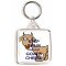 Keep Calm and Eat Goat's Cheese - Square Keyring