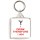 I Drink Therefore I Am - Square Keyring