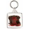 Keep Calm and Love Labradors - Square Keyring