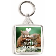 Leave my Nuts Alone - Square Keyring