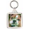 Keep Calm and Love Bulldogs - Square Keyring