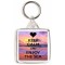 Keep Calm and Enjoy the Sea - Square Keyring