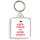 Keep Calm and Love Goats - Square Keyring