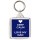 Keep Calm I Love My Dad - Square Keyring