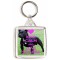 Keep Calm and Love Staffies - Square Keyring