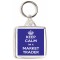 Keep Calm I'm a Market Trader - Square Keyring