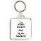 Keep Calm and Play Banjo - Square Keyring