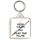 Keep Calm and Play the Flute - Square Keyring