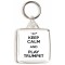Keep Calm and Play Trumpet - Square Keyring