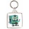 Keep Calm and Play Video Games - Square Keyring