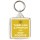 Think Like a Proton and Stay Positive - Square Keyring