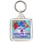 Keep Calm and Send in the Clowns - Square Keyring