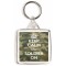 Keep Calm and Soldier On - Square Keyring