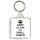 Keep Clam and Spell Check - Square Keyring
