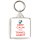 Keep Calm I'm a Travel Agent - Square Keyring