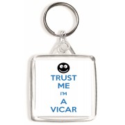 Trust Me I'm a Vicar - Square Keyring