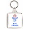 Trust Me I'm a Bus Driver - Square Keyring