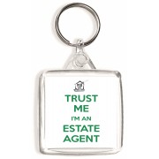 Trust Me I'm an Estate Agent - Square Keyring