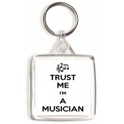 Trust Me I'm a Musician - Square Keyring