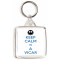 Keep Calm I'm a Vicar - Square Keyring