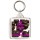 Keep Calm and Eat Chocolate - Square Keyring