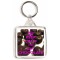 Keep Calm and Eat Chocolate - Square Keyring